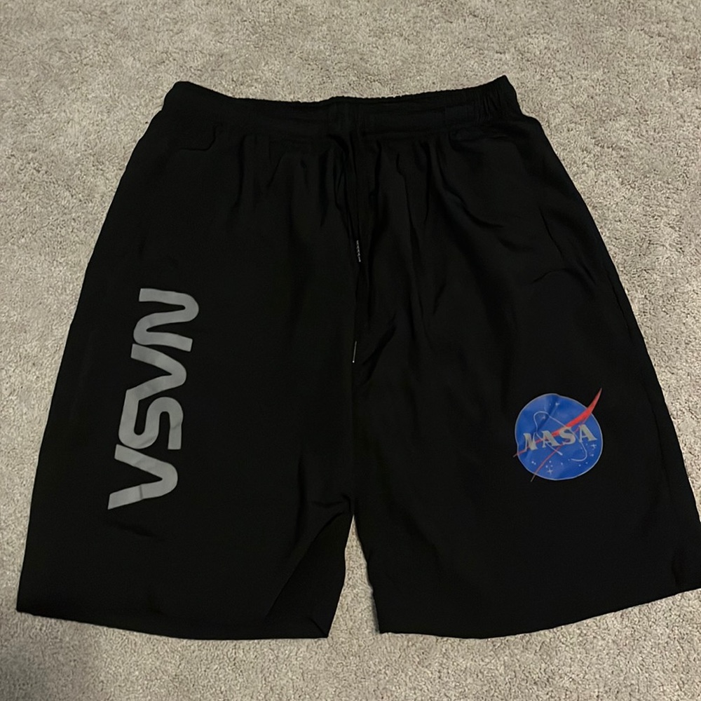Black NASA shorts